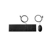 HP 320MK USB Wired Mouse Keyboard Combo - Black - US ENG 9SR36AA#ABB