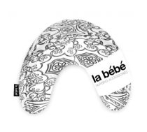 La Bebe™ Mimi Nursing Cotton Pillow Art.49346 White&Black pakaviņš spilventiņš 19x46cm ceļojumiem