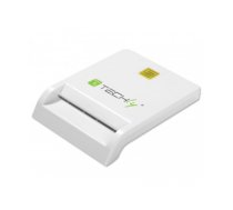 Techly Compact /Writer USB2.0 White I-CARD CAM-USB2TY smart card reader Indoor