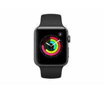 Apple Watch Series 3 GPS, 38mm Space Grey Aluminium Case with Black Sport Band EOL