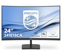 Philips E Line 241E1SCA/00 computer monitor 59.9 cm (23.6") 1920 x 1080 pixels Full HD LCD Curved Matt Black
