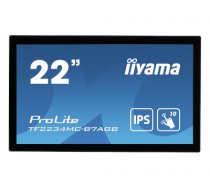 iiyama ProLite TF2234MC-B7AGB touch screen monitor 54.6 cm (21.5") 1920 x 1080 pixels Multi-touch Multi-user Black