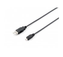 Equip USB 2.0 Type A to Micro-B Cable, 1.0m , Black