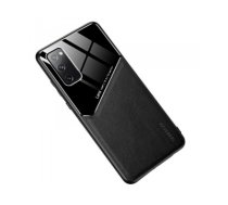 Mocco Lens Leather Back Case Aizmugurējais Ādas Apvalks Priekš Samsung Galaxy A42 5G Melns