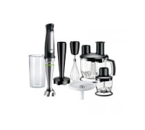 BRAUN Hand Blender MQ 7087X, 1000W, 1.5L Food processor bowl, ActiveBlade, SmartSpeed, Inox/Black MQ7087X