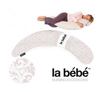 La Bebe™ Moon Maternity Pillow Art.52502 Classic Rose Liels spilvens grūtniecēm ar sintepona (bumbiņsintepons) pildījums (īpaši mīksts un kluss),195cm