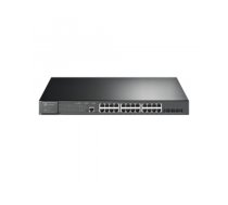 TP-LINK JetStream 24-Port Gigabit and 4-Port 10GE SFP+ L2+ Managed Switch with 24-Port PoE+