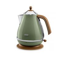 DELONGHI Icona Vintage Kettle KBOV 2001.GR, 1,7L, 2000W, Stainless steel, Green/Brown KBOV2001.GR