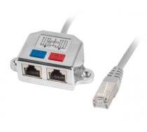 Lanberg adapter lan rj45/2x rj45 ftp splitter ad-0026-s