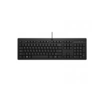 HP 125 USB Wired Keyboard, Sanitizable - Black - US ENG 266C9AA#ABB