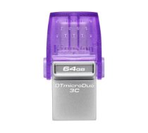 Kingston 64GB DataTraveler microDuo 3C 200MB/s dual USB-A + USB-C, EAN: 740617328219 DTDUO3CG3/64GB