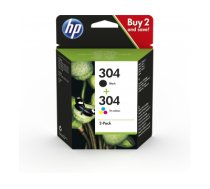 HP 304 2-pack Black/Tri-color Original Ink Cartridges Black, Cyan, Magenta, Yellow 2 pc(s)