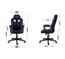 Huzaro FORCE 2.5 BLUE MESH Gaming armchair Mesh seat Black, Blue