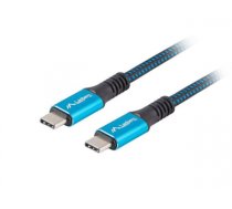 Lanberg CA-CMCM-45CU-0005-BK USB cable USB4 Gen 2x2 0.5 m USB C Black, Blue