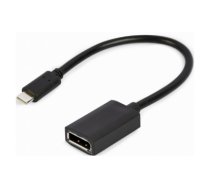 Kabelis Gembird USB Type-C Male - DisplayPort Female 4K 15cm Black