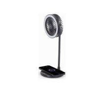 Ventilators Gembird Desktop Fan with Lamp and Wireless Charger