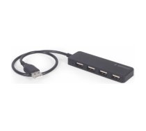 USB Centrmezgls Gembird 4-port USB hub Black