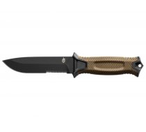 Survival knife GERBER Strongarm Fixed Serrated Coyote