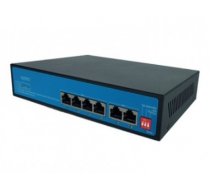 ElectroBase ® PoE komutators (switch) 4 porti 100Mbps + uplink 2 porti 100Mbps