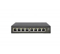 LevelOne Hilbert 8-Port Gigabit PoE Smart Lite Switch, 802.3at/af PoE, 8 PoE Outputs, 112.8W PoE Power Budget