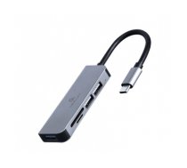 Gembird UHB-CM-CRU3P1U2P2-01 USB Type-C 3-port USB hub (USB3.1 + USB 2.0) with card reader