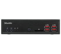 Shuttle XPC slim Barebone DH32U5, Intel i5-1135G7, 4x HDMI 2.0b 2x LAN, 2x COM, incl. VESA 24/7 permanent operation