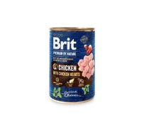 BRIT Premium By Nature Chicken and Hearts - wet dog food - 400 g