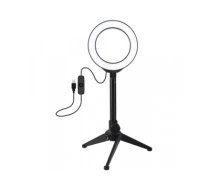 LED Ring Lamp 12cm with Desktop Tripod Mount up to 21.8cm, USB