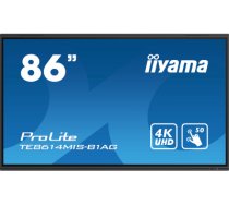 iiyama TE8614MIS-B1AG Signage Display Interactive flat panel 2.17 m (85.6") LCD Wi-Fi 435 cd/m² 4K Ultra HD Black Touchscreen Built-in processor Android 24/7