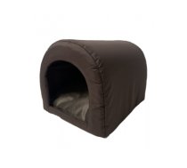 GO GIFT Dog and cat cave bed - brown - 40 x 33 x 29 cm