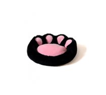 GO GIFT Dog and cat bed XL - black-pink - 75x75 cm