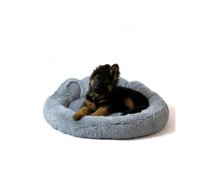 GO GIFT Dog and cat bed L - grey - 55x55 cm