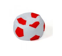 Sako bag pouf Ball white-red L 80 cm