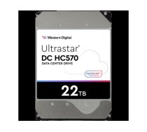 HDD Server WD/HGST ULTRASTAR DC HC570 (3.5’’, 22TB, 512MB, 7200 RPM, SATA 6Gb/s, 512E SE NP3), SKU: 0F48155 WUH722222ALE6L4