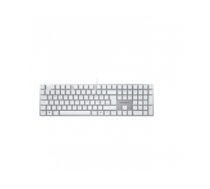 CHERRY KC 200 MX keyboard USB QWERTZ German Silver, White