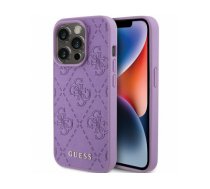 Guess PU Quilted 4G Classic Case Aizsargapvalks Priekš Apple iPhone 15 Pro