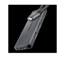 AXAGON HMC-5H8K USB 5Gbps hub, 2x USB-A, USB-C, HDMI 8k/30Hz, PD 100W, HMC-5H8K