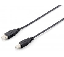 Equip USB 2.0 Type A to Type B Cable, 5.0m , Black