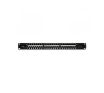 Qoltec 54477 Patch panel RACK| 48V | 24 ports | Passive PoE injector | Black