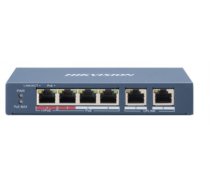 Hikvision Digital Technology DS-3E0106HP-E network switch Unmanaged Fast Ethernet (10/100) Power over Ethernet (PoE) Blue