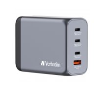 Verbatim GNC-200 GaN Charger 200W with 2 x USB-C PD 100W / 1 x USB-C PD 65W / 1 x USB QC 3.0 (EU/UK/US)