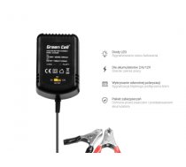 Green Cell ACAGM05 vehicle battery charger 2/6/12 V Black