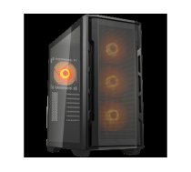 COUGAR | Uniface RGB Black | PC Case | Mid Tower / Mesh Front Panel / 4 x 120mm ARGB Fans / TG Left Panel / Black CGR-5C78B-RGB