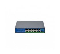 ElectroBase ® PoE switch 16ch 100Mbps +2+1G uplink | IEEE802.3AF/AT | Total Power 250W