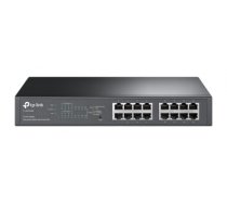 TP-LINK TL-SG1016PE network switch Managed Gigabit Ethernet (10/100/1000) Black Power over Ethernet (PoE)