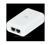 UBIQUITI PoE+ Adapter; Delivers up to 30W of PoE+; Additional power drives devices such as U6 LR, U6 Enterprise, Camera DSLR, and other PoE+ devices; Surge, peak pulse, and overcurrent protection; Contains RJ45 data input, AC cable with earth ground, U-PO