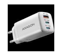 AXAGON ACU-DPQ65W GaN Wall charger, 3x port (USB + dual USB-C), PD3.0/QC4+/PPS/Apple, 65W, white ACU-DPQ65W