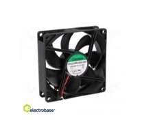 Fan: DC; axial; 24VDC; 92x92x25mm; 93.5m3/h; 37.5dBA; ball bearing