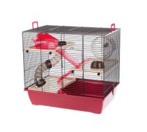 INTER-ZOO Pinky 3 Zinc Burgundy - cage for a hamster