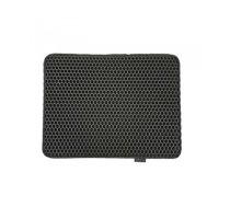 DIAMENTIQ Black rectangle box mat - cat litter tray mat - 45 x 60 cm